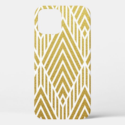 Geometrisch goudglitter naadloos patroon Case-Mate iPhone case (Achterkant)