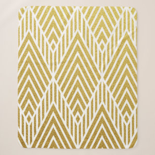 Geometrisch goudglitter naadloos patroon sherpa deken