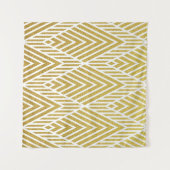 Geometrisch goudglitter naadloos patroon wandkleed (Voorkant (horizontaal))