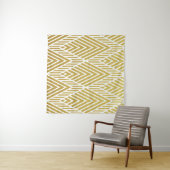 Geometrisch goudglitter naadloos patroon wandkleed (In Situ (horizontaal))