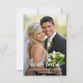 Geometrisch goudLijst Burgundy Winter Flowers Bedankkaart (Achterkant)