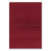 Geometrisch goudLijst Burgundy Winter Flowers Kaart (Achterkant)