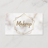 Geometrisch goudmarmer visitekaartje (Voorkant)