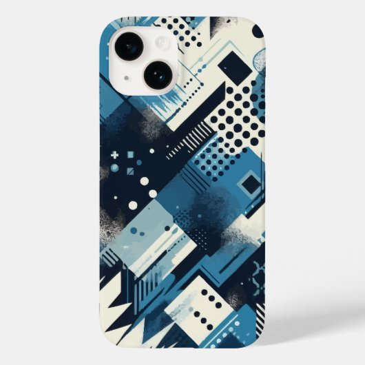 geometrisch graffitipatroon Case-Mate iPhone case (Achterkant)