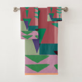 Geometrisch Grafisch Motief Moderne Trend Bad Handdoek (Insitu)