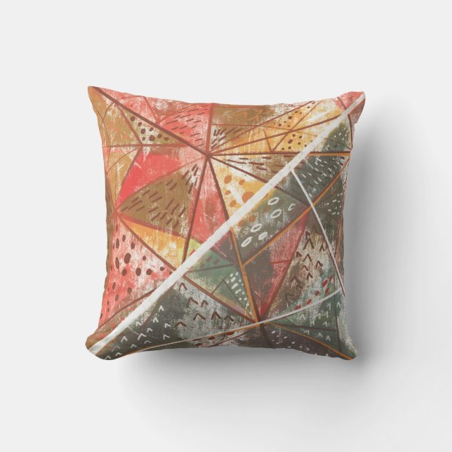 geometrisch grafisch Sierkussen (Voorkant)