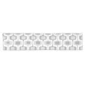 geometrisch grijs patroon uit het midden van de ee korte tafelloper (Horizontaal)