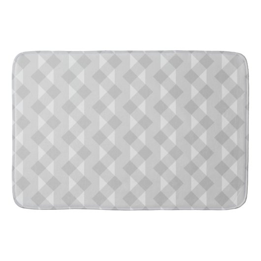Geometrisch grijs plooienpatroon badmat (Voorkant)