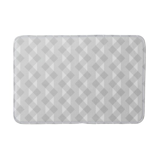 Geometrisch grijs plooienpatroon badmat (Voorkant)