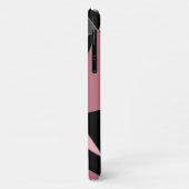 Geometrisch, grijs, roze Case-Mate iPhone case (Achterkant/links)