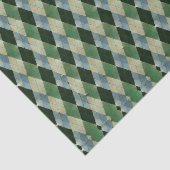  Geometrisch Groen beige St. Patrick patroon Tissuepapier (Detail)