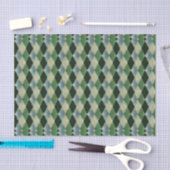  Geometrisch Groen beige St. Patrick patroon Tissuepapier (Craft)