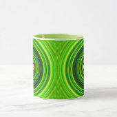 Geometrisch groen Mandala-25436 Mok (Midden)