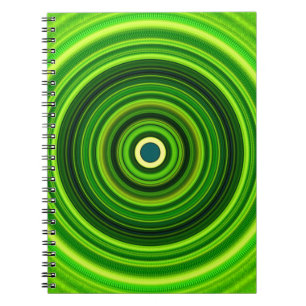 Geometrisch groen Mandala-25436 Notitieboek