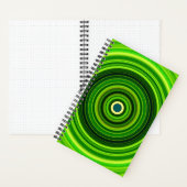 Geometrisch groen Mandala-25436 Notitieboek (Binnen)