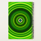Geometrisch groen Mandala-25436 Notitieboek (Achterkant)