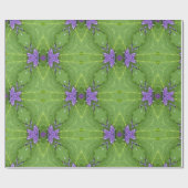 Geometrisch groen met lavendelpapier cadeaupapier (Vlak)