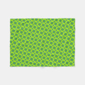 Geometrisch groen patroon handdoek fleece deken (Voorkant (Horizontaal))