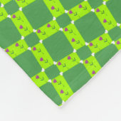 Geometrisch groen patroon handdoek fleece deken (Hoek)
