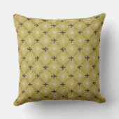 geometrisch groen patroon kussen (Achterkant)