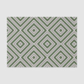 Geometrisch groen tans tissuepapier (Voorkant)