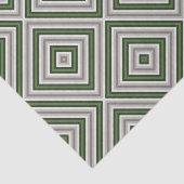 Geometrisch groen tans tissuepapier (Detail)