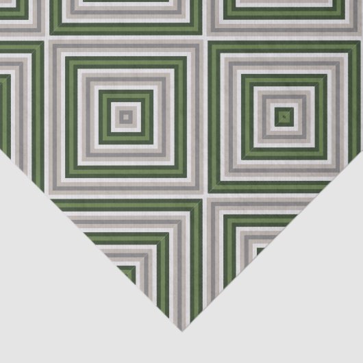 Geometrisch groen tans tissuepapier (Detail)