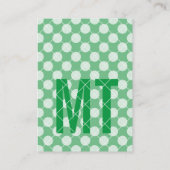 Geometrisch groen visitekaartje (Achterkant)