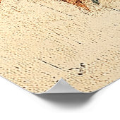 Geometrisch haan portret poster (Hoek)