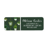 Geometrisch hangend kamerplantpatroon etiket (Voorkant)