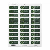 Geometrisch hangend kamerplantpatroon etiket (Full Sheet)