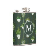 Geometrisch hangend kamerplantpatroon heupfles (Rechts)