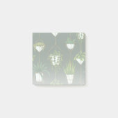 Geometrisch hangend kamerplantpatroon post-it® notes (Voorkant)