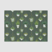 Geometrisch hangend kamerplantpatroon tissuepapier (Voorkant)