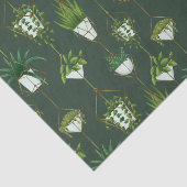 Geometrisch hangend kamerplantpatroon tissuepapier (Detail)