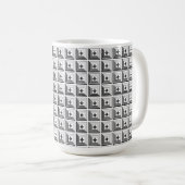 Geometrisch Hangend Patroon Koffiemok (Voorkant rechts)