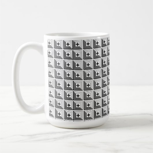 Geometrisch Hangend Patroon Koffiemok (Links)
