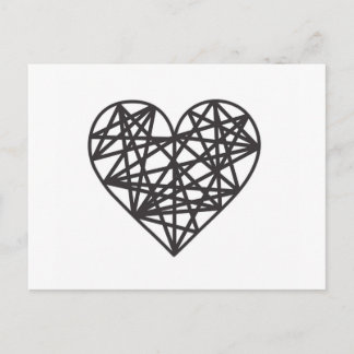 Geometrisch hart briefkaart