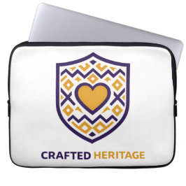 Geometrisch Hart Cultureel Geïnspireerd Design Laptop Sleeve