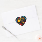 Geometrisch Hart Sticker (Envelop)