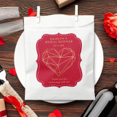 Geometrisch hart Valentijnsdag Vrijgezellenfeest Bedankzakje