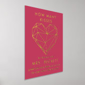 Geometrisch hart Valentijnsdag Vrijgezellenfeest Folie Afdrukken (Laagn)