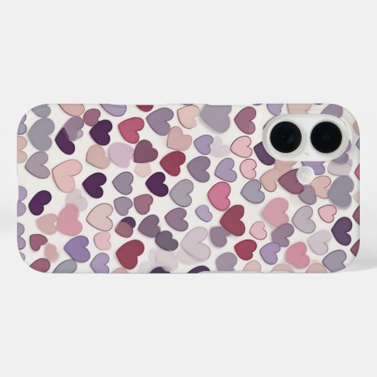 geometrisch hartpatroon Case-Mate iPhone case (Achterkant (horizontaal))