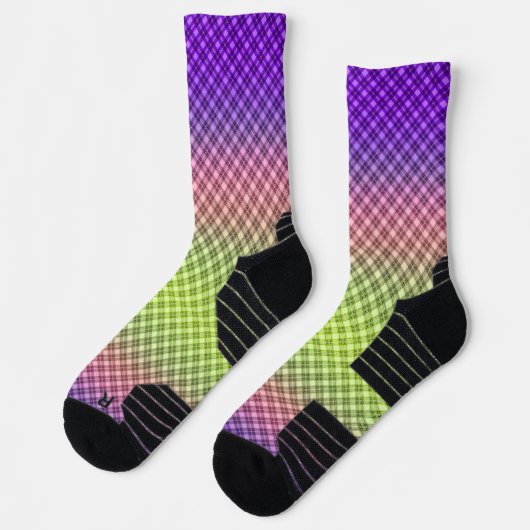 Geometrisch, helling, Ombre Sokken (Links)