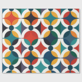 Geometrisch herhalingspatroon cadeaupapier (Vlak)