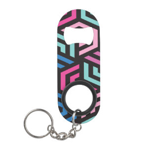 Geometrisch hexagon patroon mini flessenopener