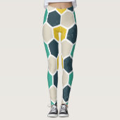 Geometrisch hexagonaal leggings (Voorkant)