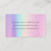 geometrisch holografisch | QR-code Visitekaartje (Achterkant)