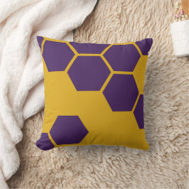 Geometrisch Honeycomb-patroon hexagons Kussen