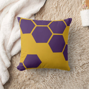 Geometrisch Honeycomb-patroon hexagons Kussen